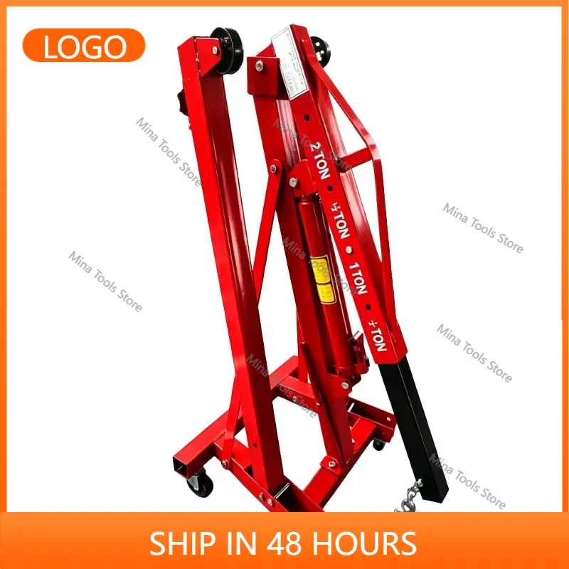 Hydraulic Car Lift - 2 Ton Folding Hydraulic Engine Crane