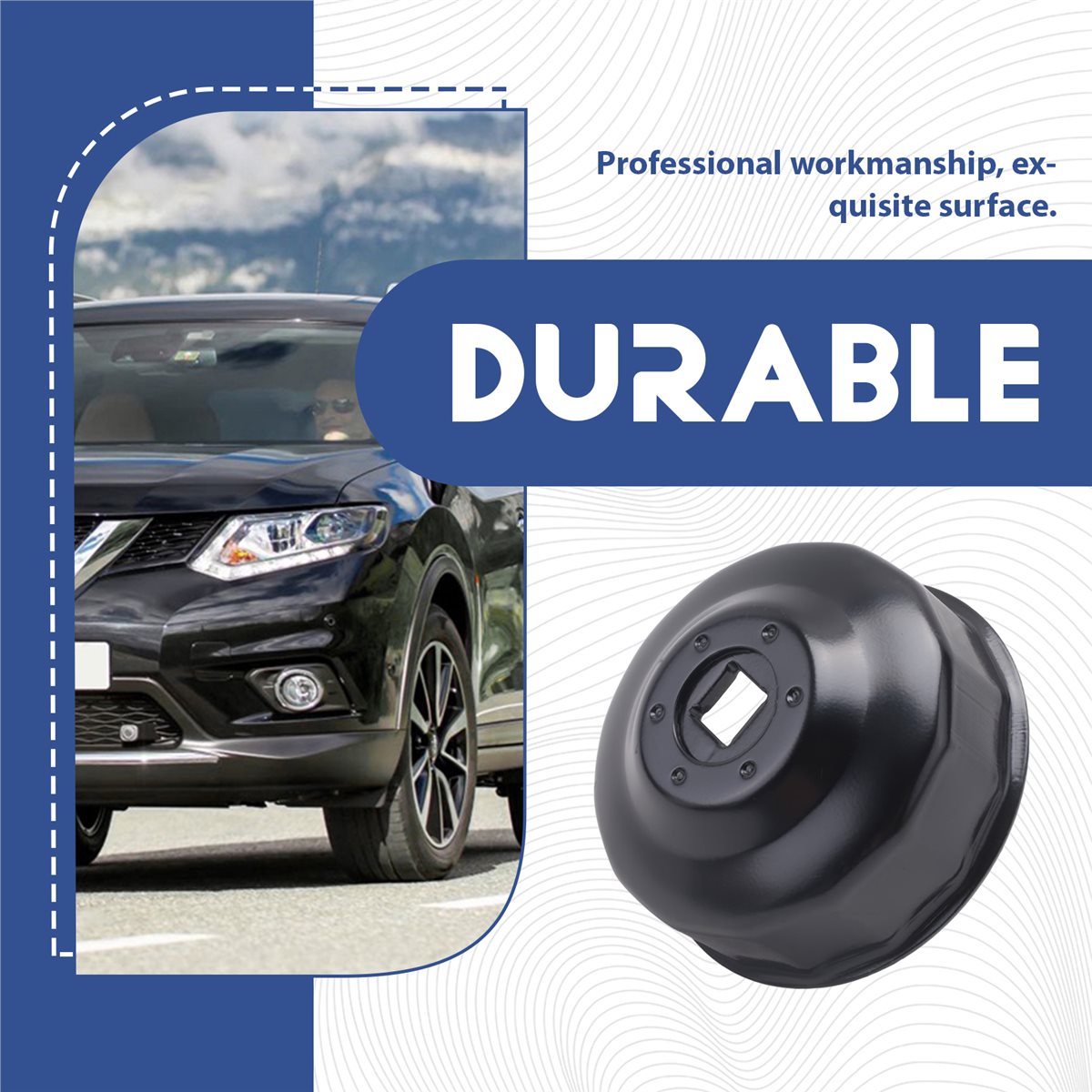 Oil Filter Wrench - #40H Car filter ride,65mm x 14