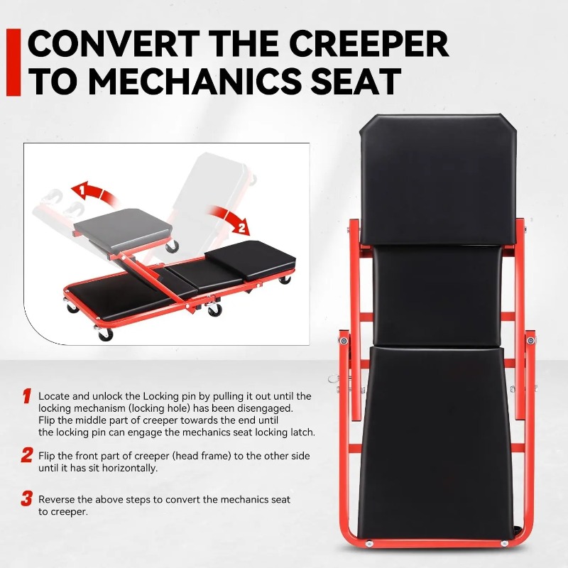 Z-Car Creeper Workshop Rolling - Garage Creeper Roller recension och pris