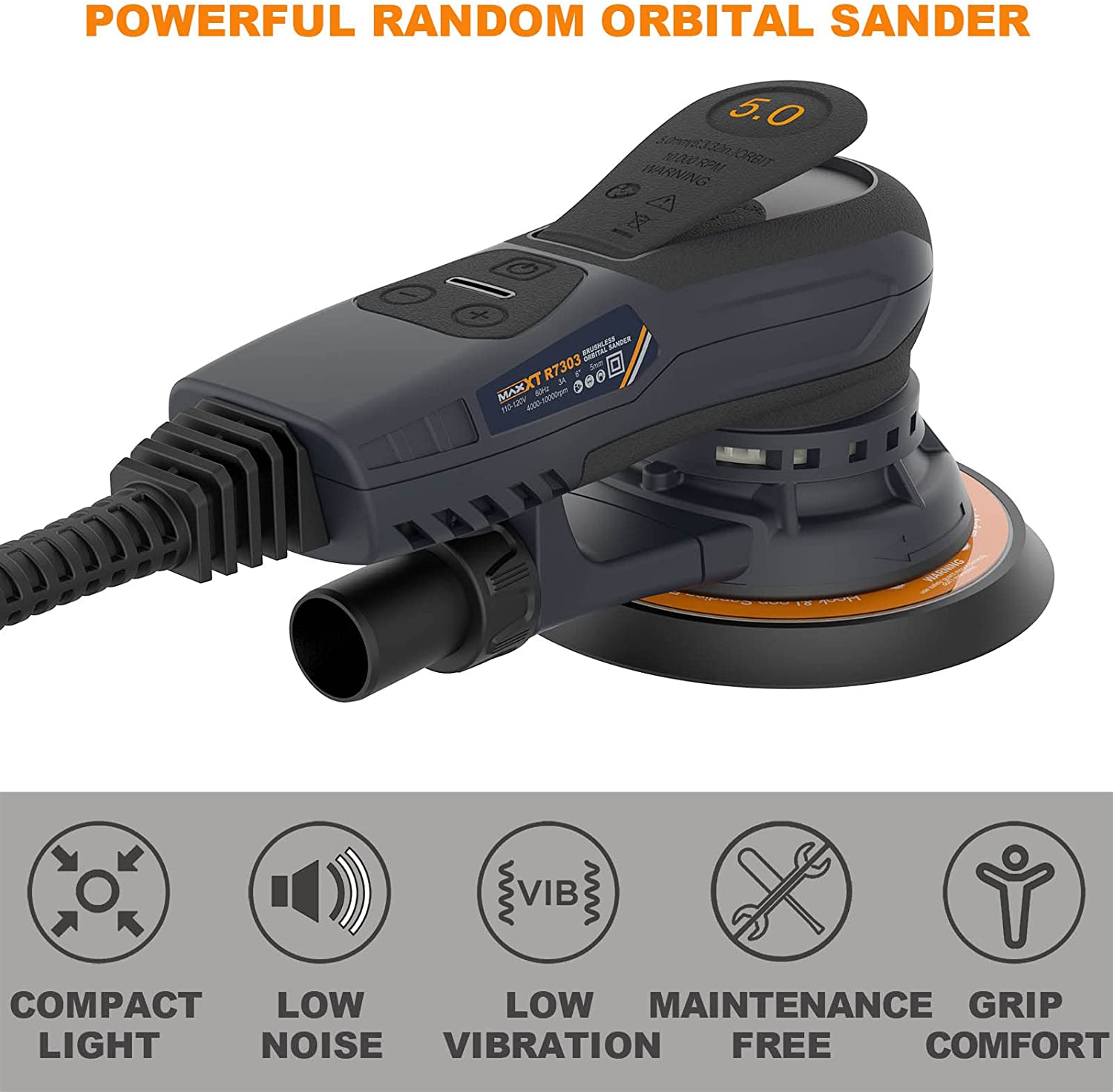 MAXXT 2.5mm/5.0mm Popular Desi - Orbital Polisher Da recension och pris