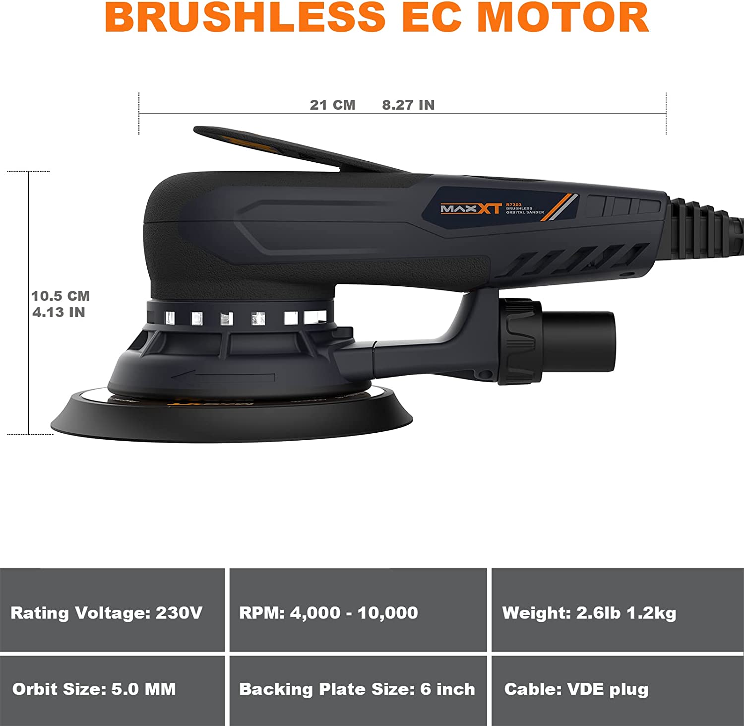 MAXXT 2.5mm/5.0mm Popular Desi - Orbital Polisher Da recension och pris