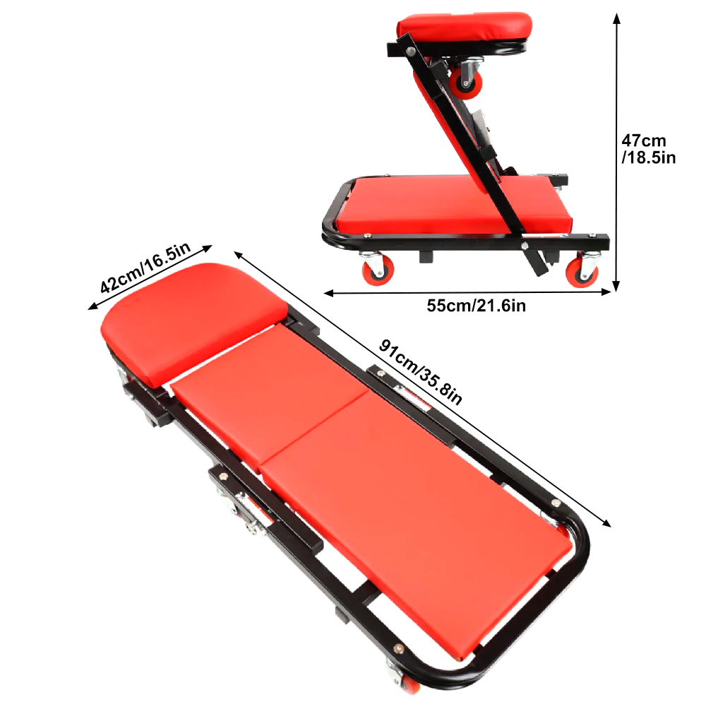 Mechanic Creeper 36-inch 2-in- - Garage Creeper Roller recension och pris