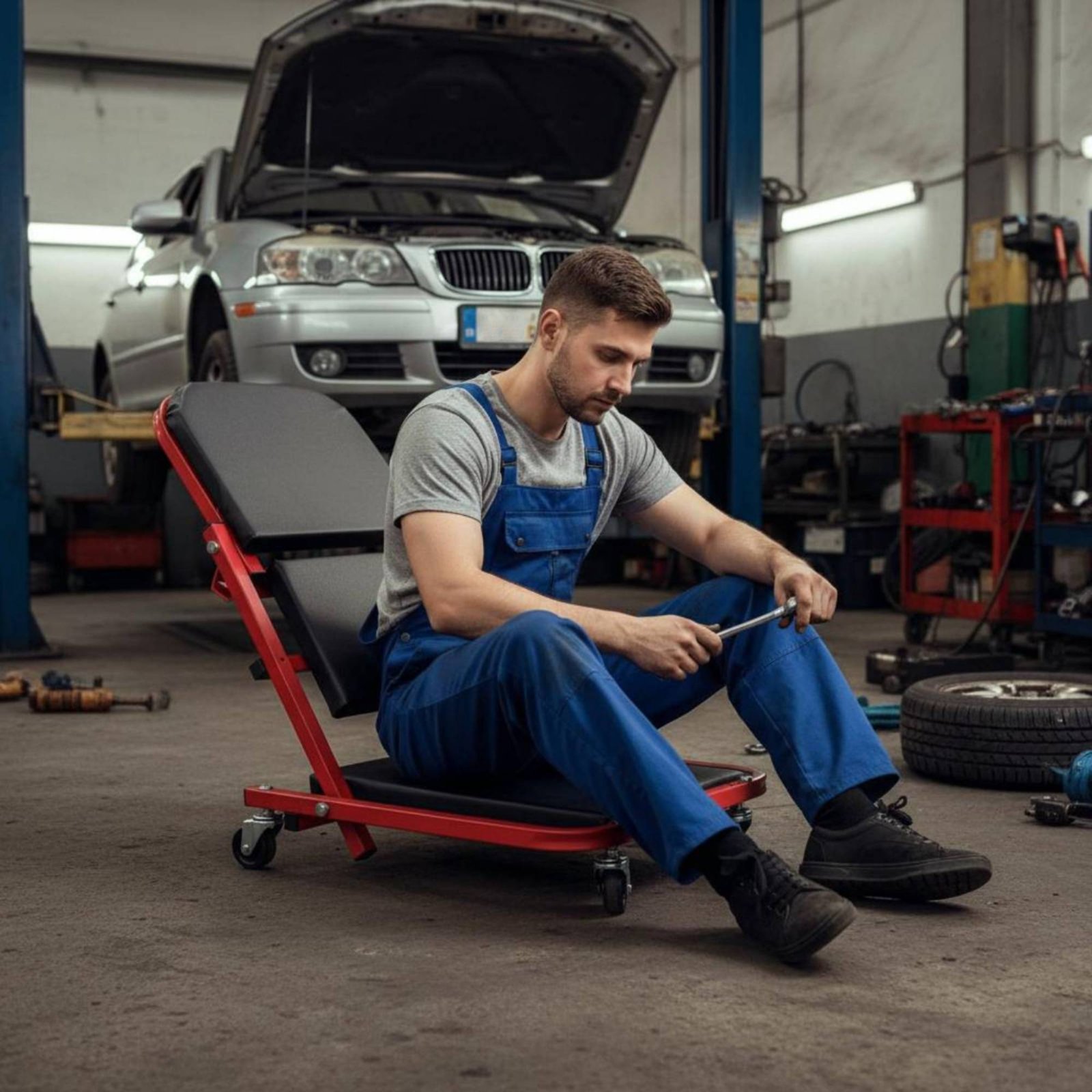Folding Creeper Seat Foldable  - Garage Creeper Roller recension och pris
