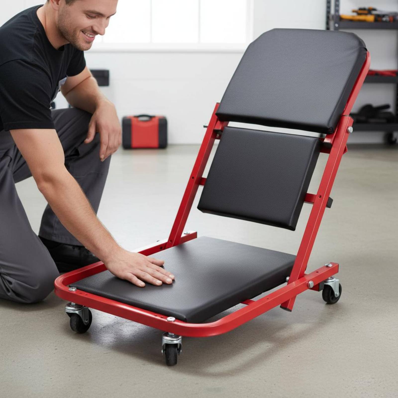 Folding Creeper Seat Foldable  - Garage Creeper Roller recension och pris