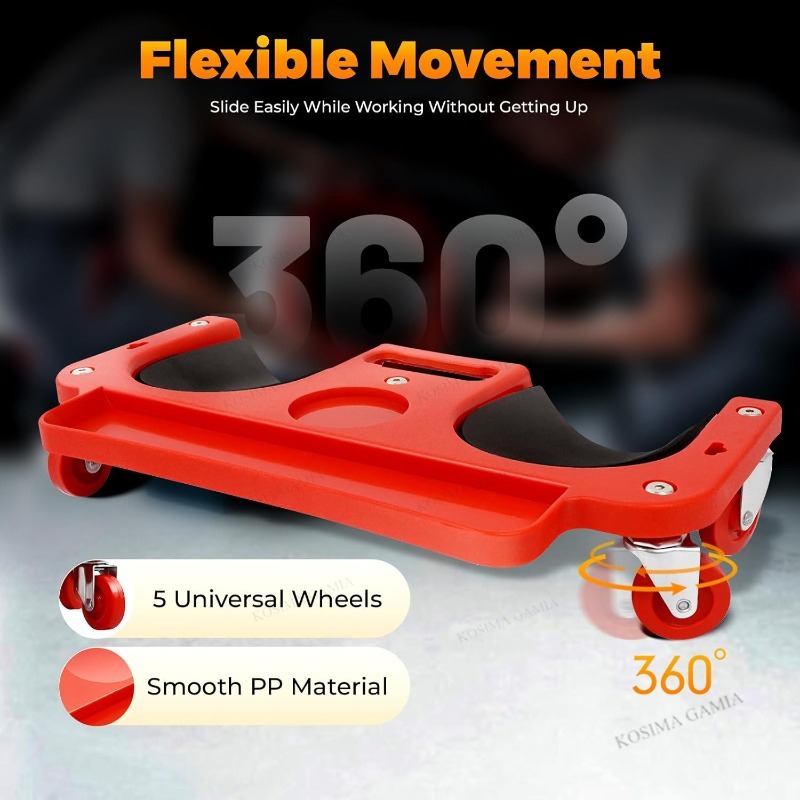 Portable Kneeling Pad Rolling  - Garage Creeper Roller recension och pris