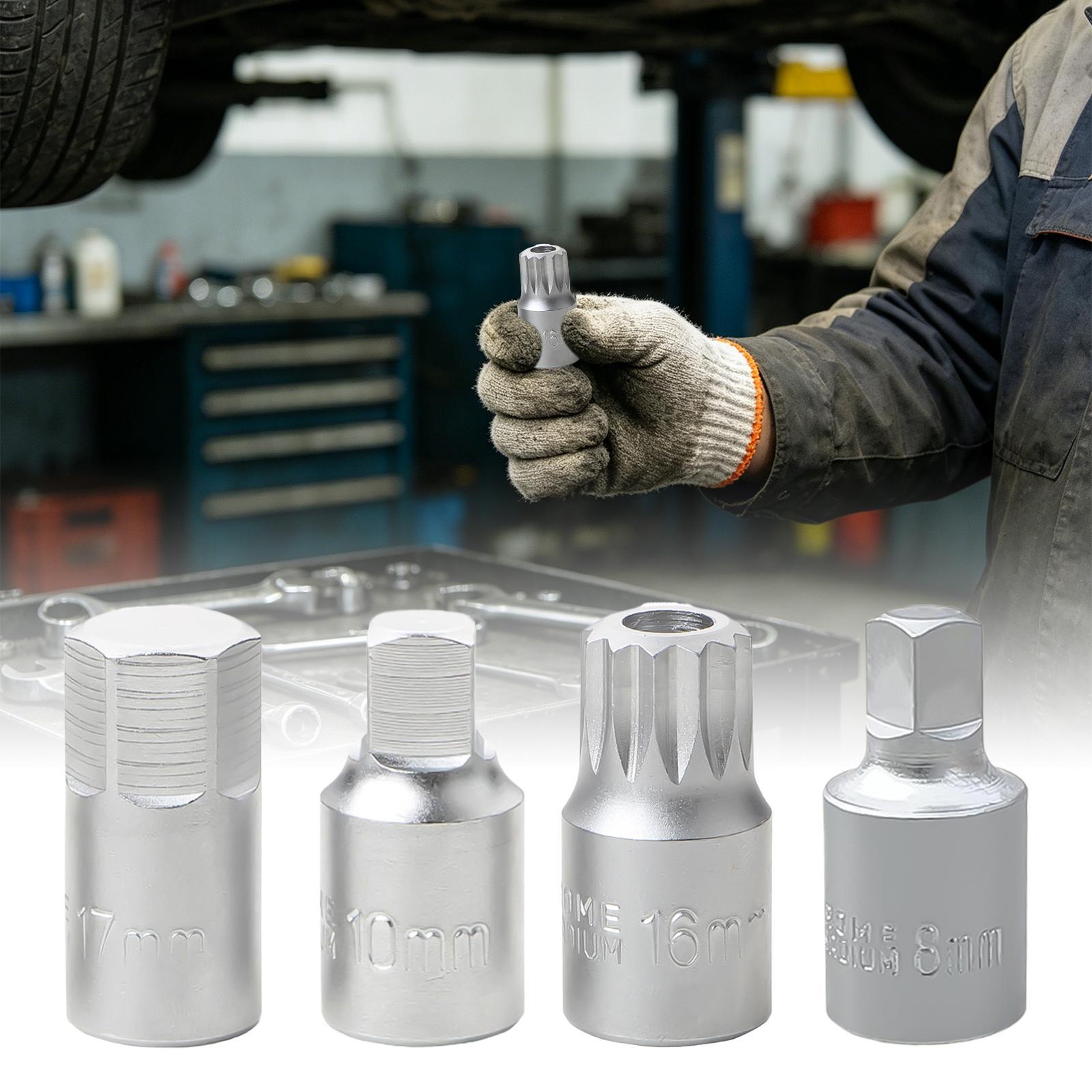 1pc Oil Sump Drain Socket Wren - Oil Filter Wrench recension och pris