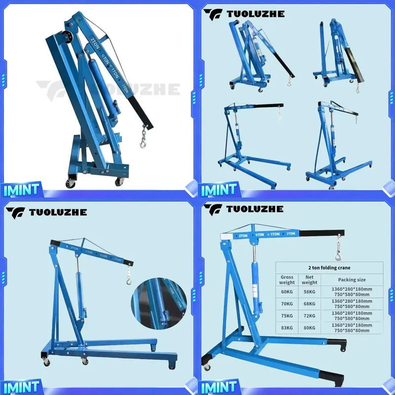 2-ton Foldable Blue Car Engine - Hydraulic Car Lift recension och pris